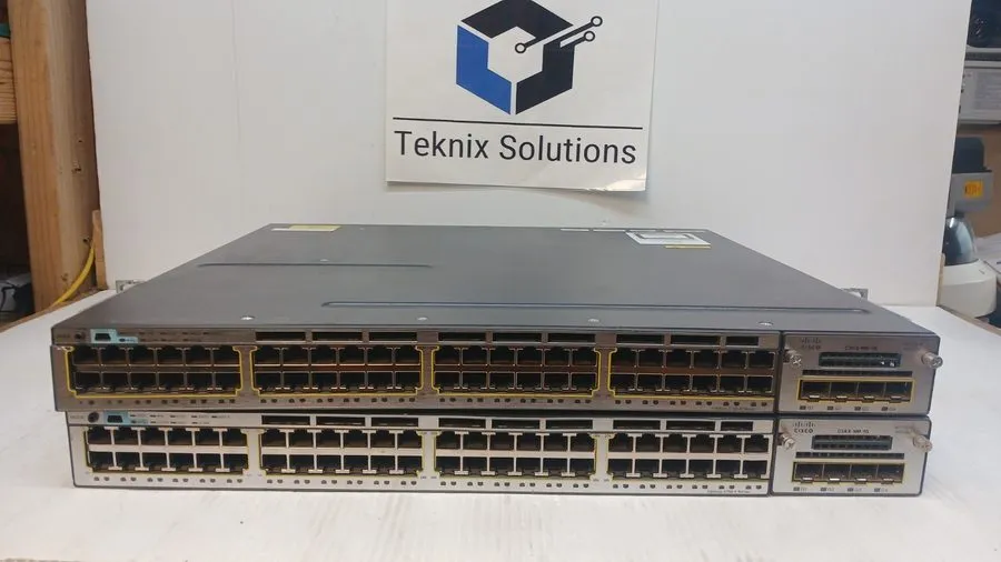 Коммутатор Cisco 3750-X 48-Port Ethernet Switch Non-Poe WORKING