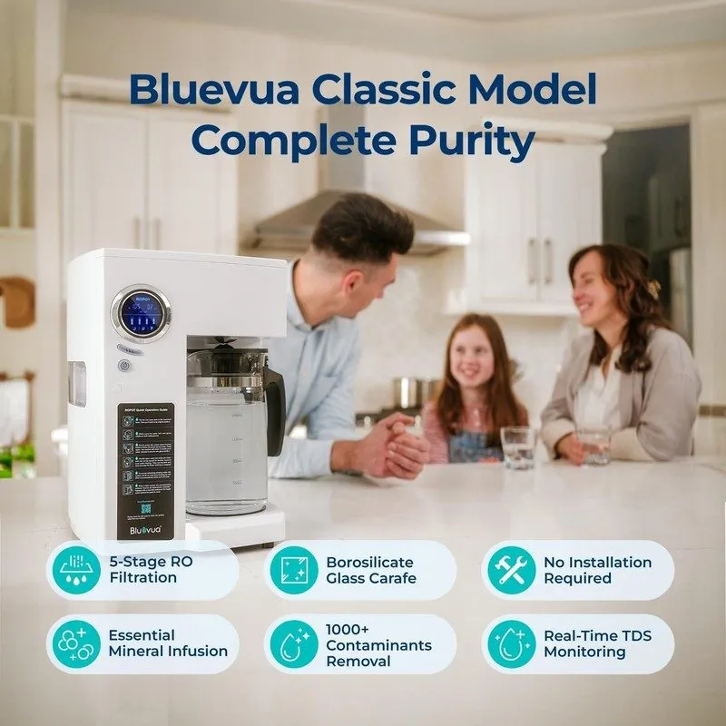Насос Bluevua RO100ROPOT Reverse Osmosis System Countertop Water Filter 5 Stage