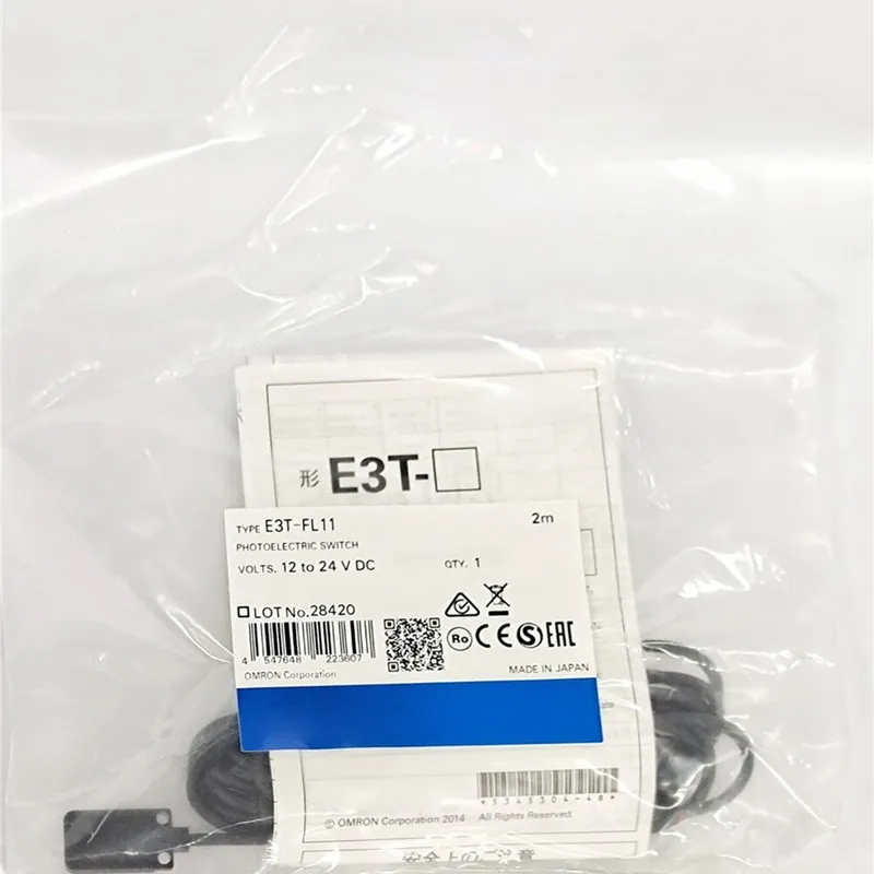 Фотоэлектрический датчик Omron E3T-FL11 2m Ultrathin Photoelectric Switch NPN Se