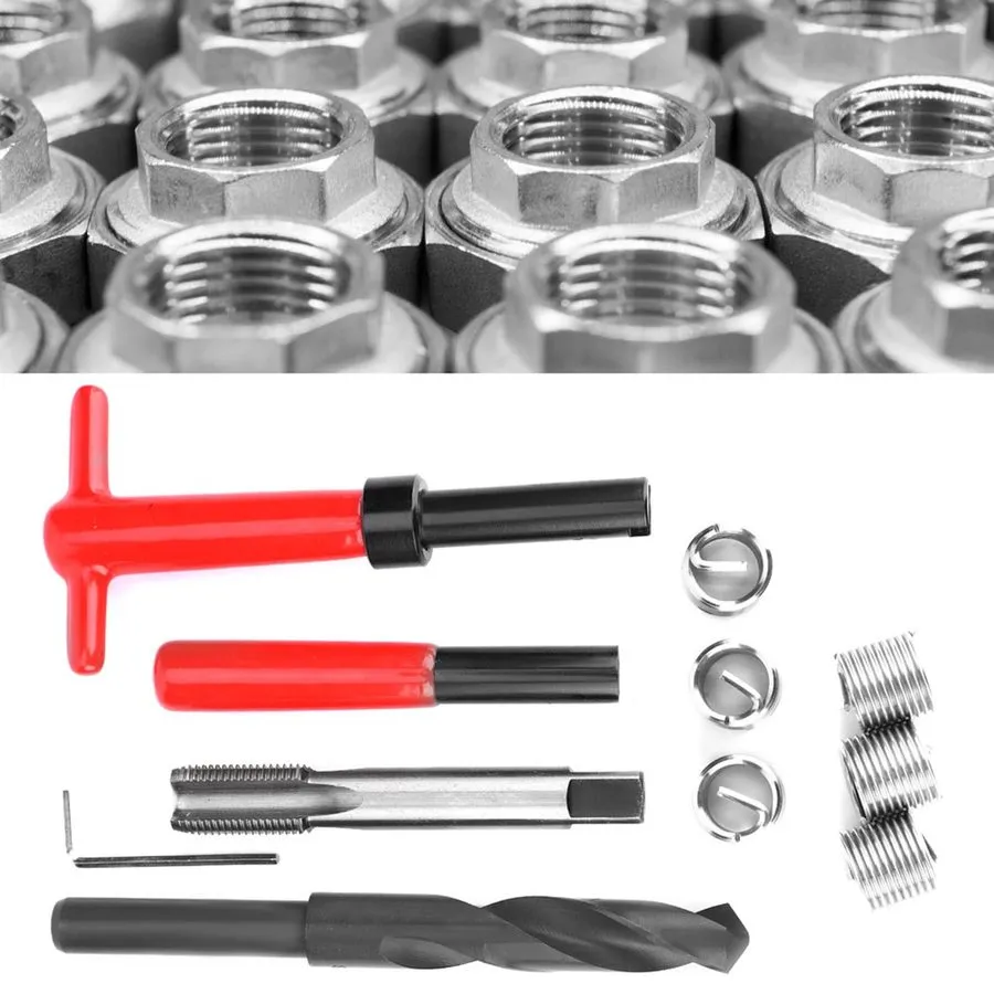Режущий инструмент M16x1.5 Tap 14.5mm Drill Bit Set TiCoated M2 HSS Reduced Shan — фото лота 1