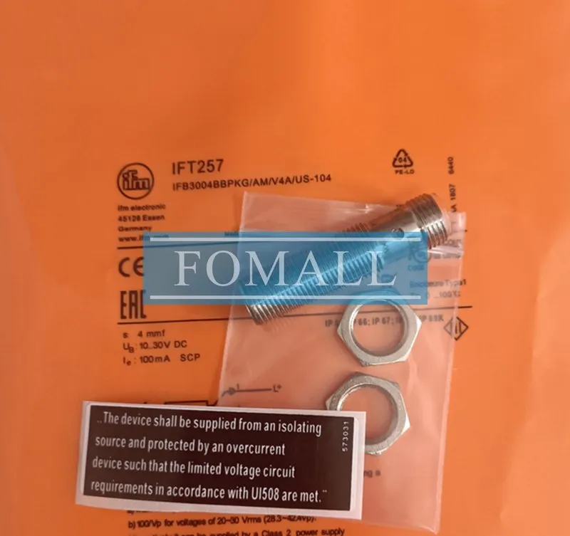 Датчик приближения IFM IFT257 all metal inductive proximity sensor