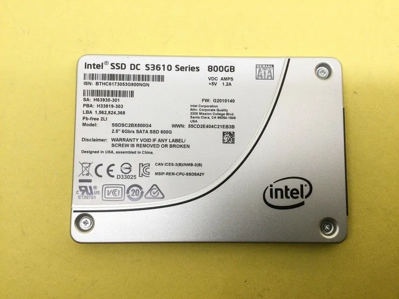 SSD-накопитель Intel DC S3610 Series 800GB SATA 6Gb/s 2.5inch Internal SSD SSDSC