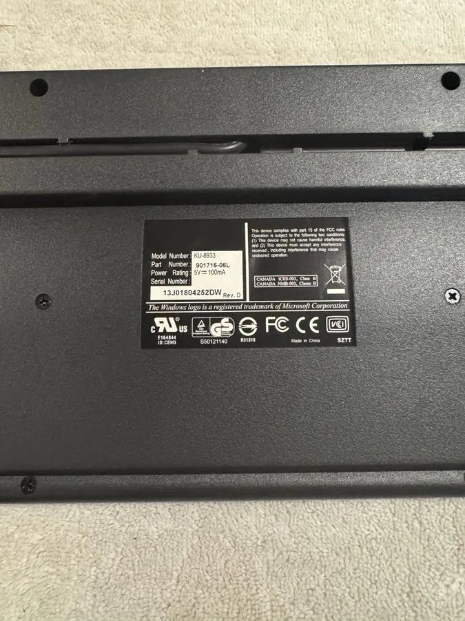 Тонкий клиент WYSE KU-8933 901716-06L KEYBOARD !!!