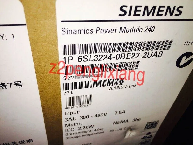 Частотный преобразователь Siemens 6SL3224-0BE22-2UA0 SINAMICS POWER MODULE 240 2