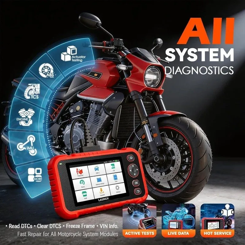 Диагностический сканер LAUNCH CRP129MT Pro Motorcycle Scanner Tool