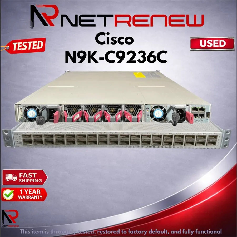 Коммутатор Cisco N9K-C9236C Nexus 9200 w/ 36x 40/100G QSFP28 Switch
