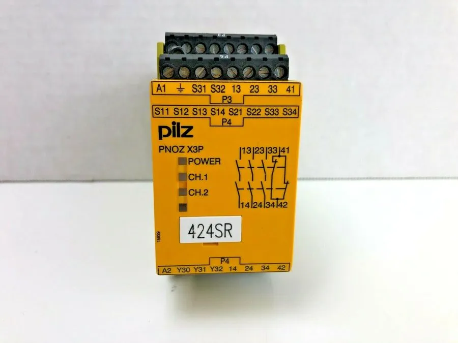 Реле безопасности PILZ PNOZ X3P 24VDC 3n/o 1n/c SAFETY RELAY