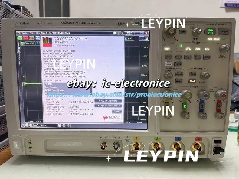 Осциллограф DSA90604A AgilentKEYSIGHT InfiniiumHigh performance oscilloscope 6GH — фото лота 1