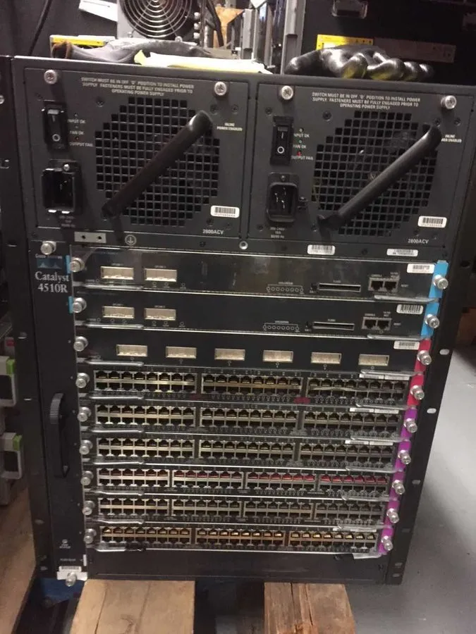 Коммутатор WS-C4510R Catalyst 4500 FULLY CONFIGURED. SEE LIST OF MODULES INCLUDE