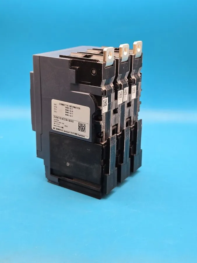 Автоматический выключатель Siemens 3VA4110-4ED34 Bolt-On 600V 100A 3 pole breake — фото лота 2