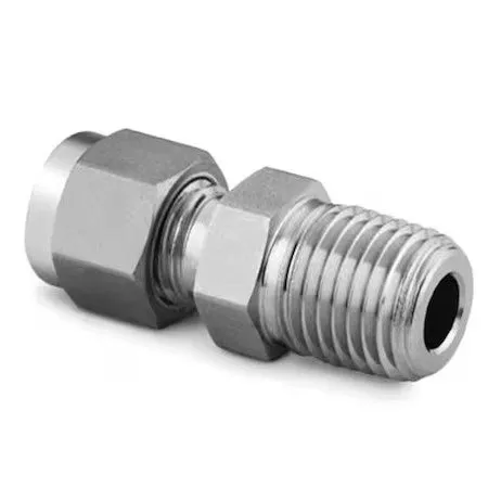 Разъём SWAGELOK SS-400-1-4 SS CONNECTOR FITTING, 1/4" TUBE x 1/4" MNPT MALE