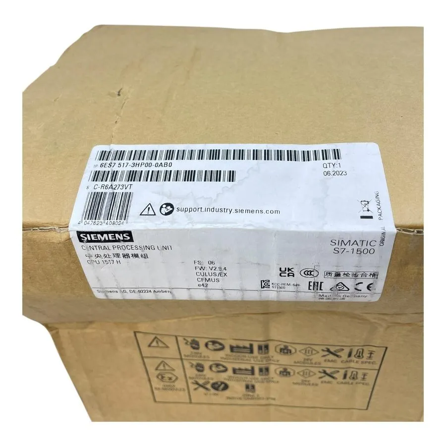 ПЛК Siemens SIMATIC S7-1500H CPU 6ES7517-3HP00-0AB0 SPS 24 V DC IP20 — фото лота 1