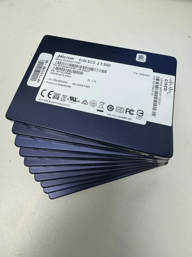 SSD-накопитель Micron 1.92TB 5100 Eco 2.5" SSD MTFDDAK1T9TBY eTLC SATA III 6Gbps