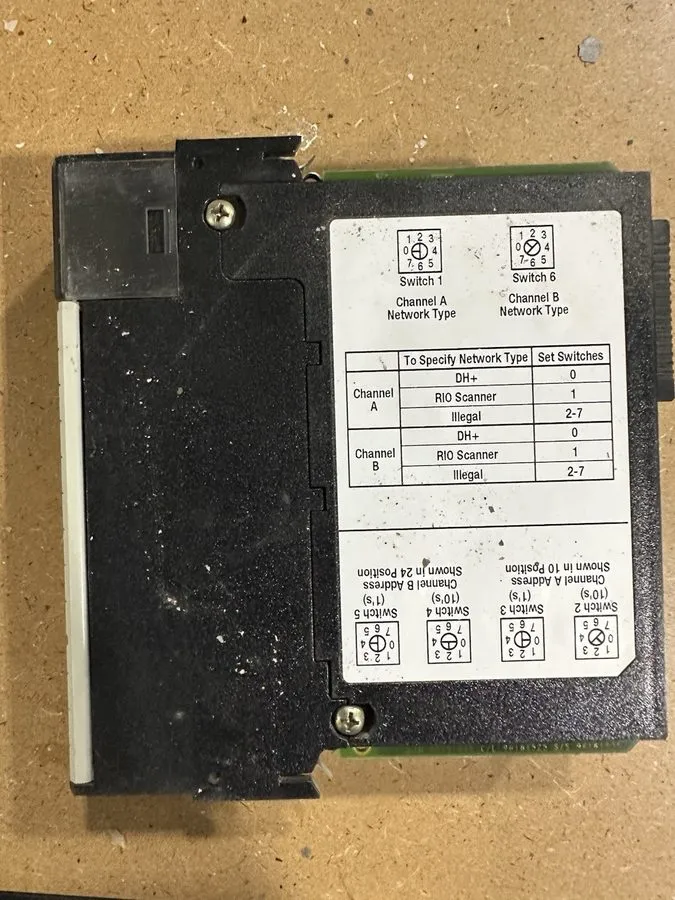 Коммуникационный модуль Allen-Bradley Control Logix DH+/RIO Communication Interf — фото лота 2