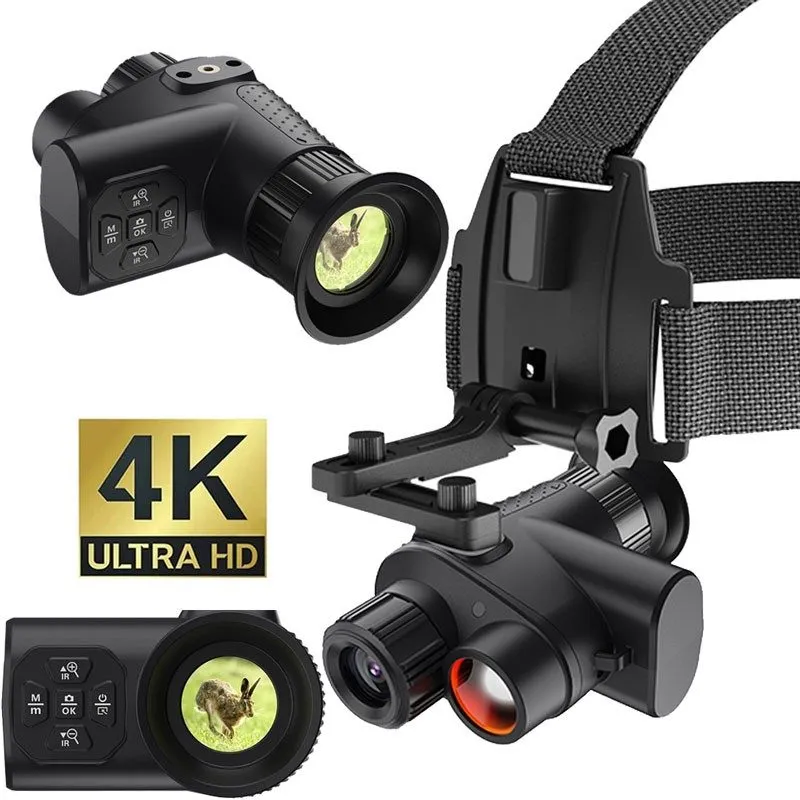 Оптико-электронная система MINI 4K Night Vision Camera IR Monoculars Head-Mounte — фото лота 1