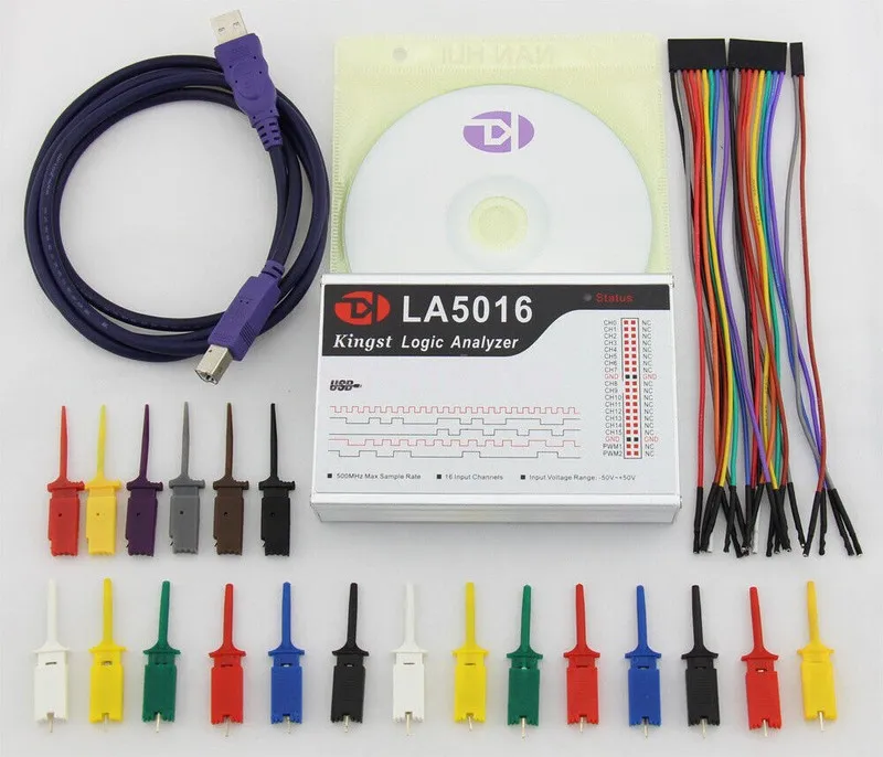 Логический анализатор Logic Analyzer LA5016 PC 500MHz Max Sample Rate PWM 16Chan