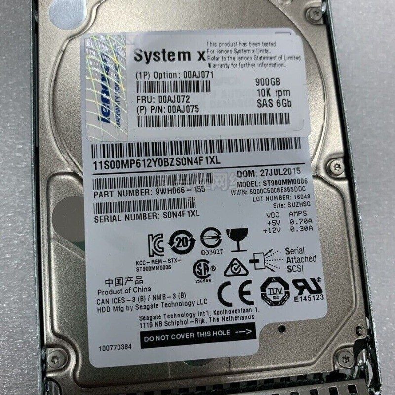 Жёсткий диск Lenovo 0AJ0730 00AJ075 00AJ071 900GB 00AJ072 2.5'' 10K SAS 6Gbs Har