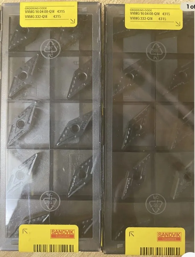 Режущий инструмент SANDViK insert VNMG 160 04 08-QM. 4315. VNMG332-QM.