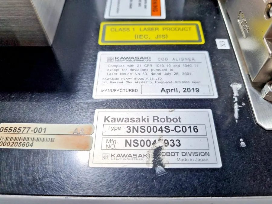 Робот KAWASAKI ROBOT 3NS004S-C016 CCD ALIGNER WAFER HANDLING SYSTEM