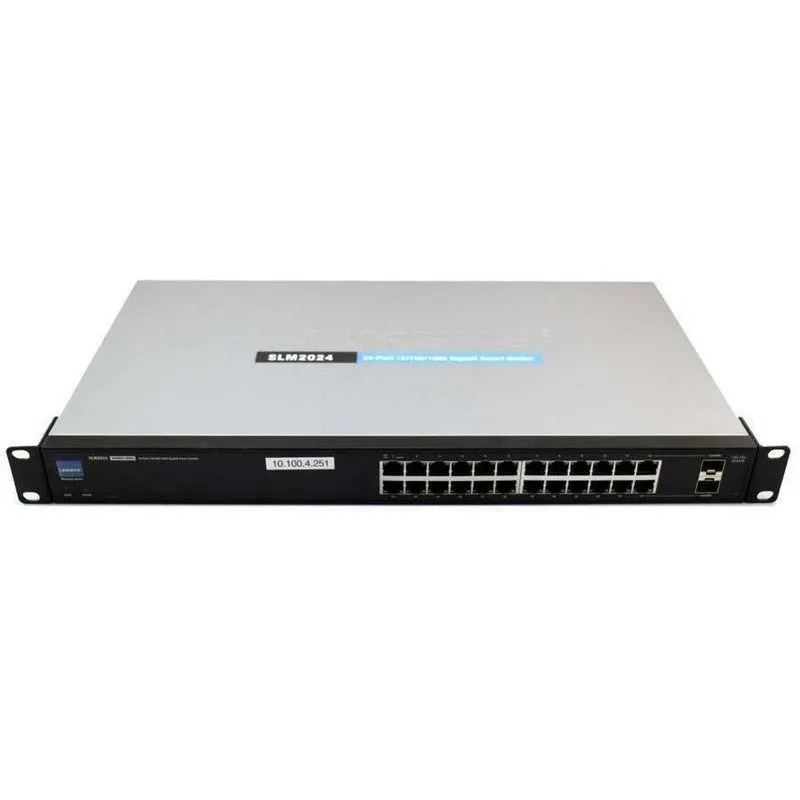 Коммутатор Cisco Linksys SLM2024 24-Port 10/100/1000 Gigabit Smart Switch