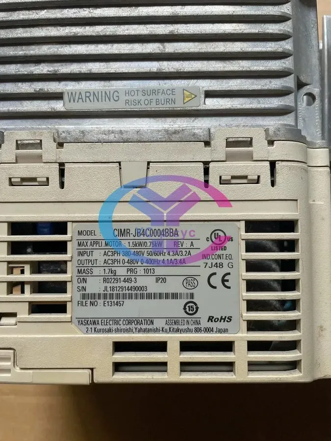 Частотный преобразователь Yaskawa inverter J1000 series CIMR-JB4C0004BBA 0.75/1.
