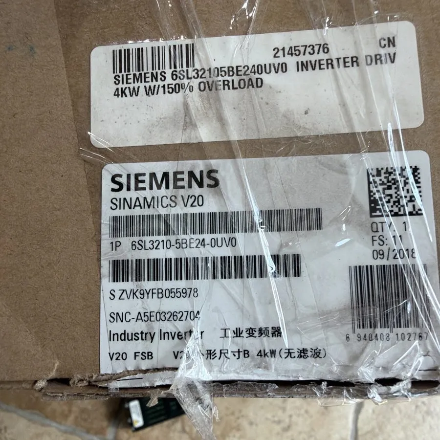 Частотный преобразователь Siemens Sinamics V20 Drive 380/480V 4 kW 5 hp 6SL3210-
