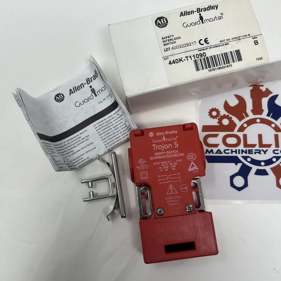 Реле безопасности Allen Bradley Guardmaster Trojan 5 Safety Interlock Switch 440 — фото лота 2