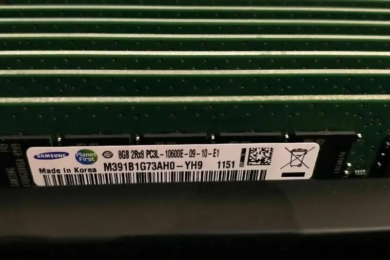 Модуль памяти 10X 4GB Samsung 4GB 2Rx8 PC3L-10600E DDR3 1333Mhz ECC Server RAM M