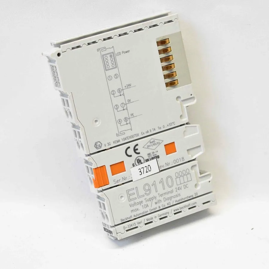 Модуль ввода-вывода Beckhoff EL9110 EtherCAT Terminal, potential supply, 24 V DC
