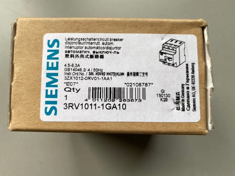 Автоматический выключатель 31398 SIEMENS MOTOR-PROTECTION CIRCUIT BREAKER, 6.3A  — фото лота 1