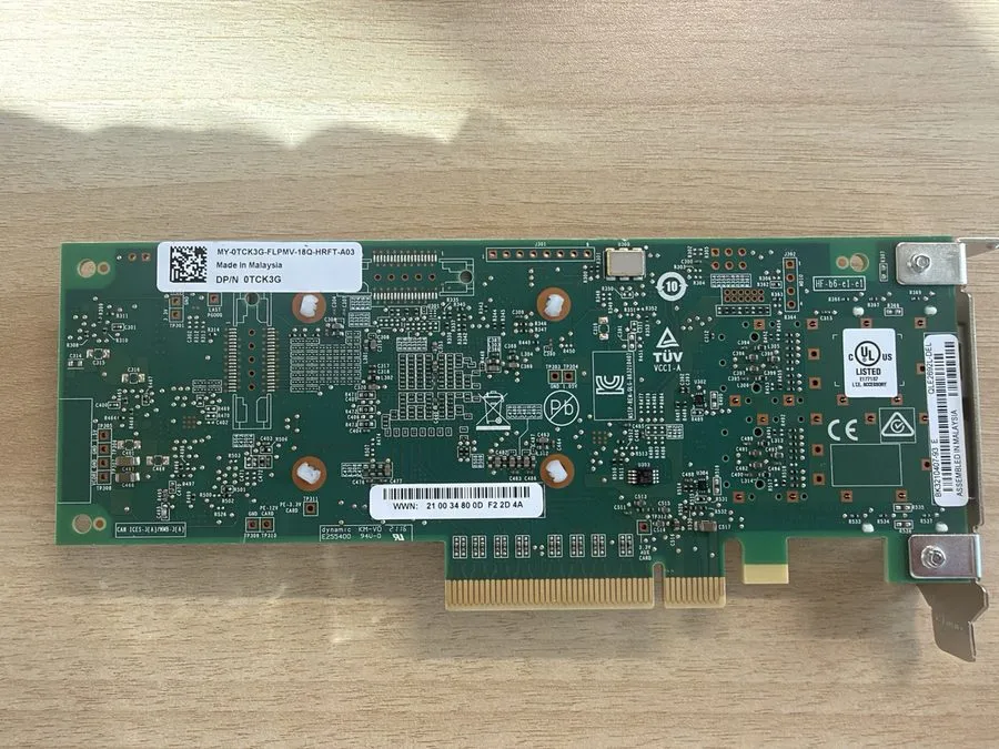 Сетевая карта Dell Qlogic QLE2692L-DEL Dual Port 16GB PCIe Fibre Channel FC DPN: