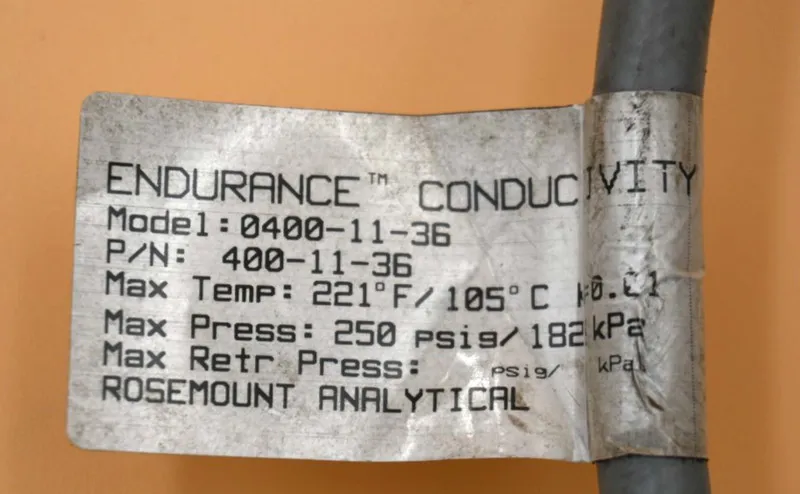 Термопара ROSEMOUNT ANALYTICAL 0400-11-36 ENDURANCE CONDUCTIVITY SENSOR RTD PT10
