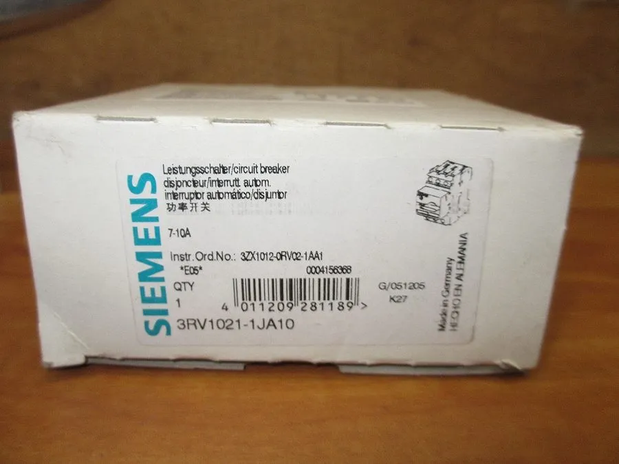 Автоматический выключатель Siemens 3RV1021-1JA10 Motor Protection Circuit Breake