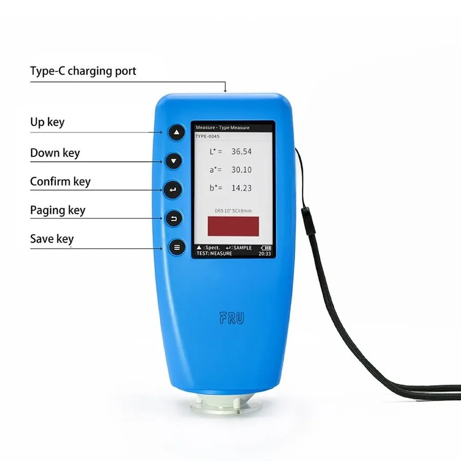 Лабораторный прибор Color Analyzer Fru Color Meter WR10QC Portable Digital Color