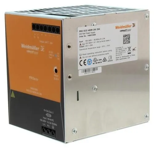 Блок питания Weidmüller 1469510000 PRO ECO 480W 24V 20A DIN Rail Power Supply