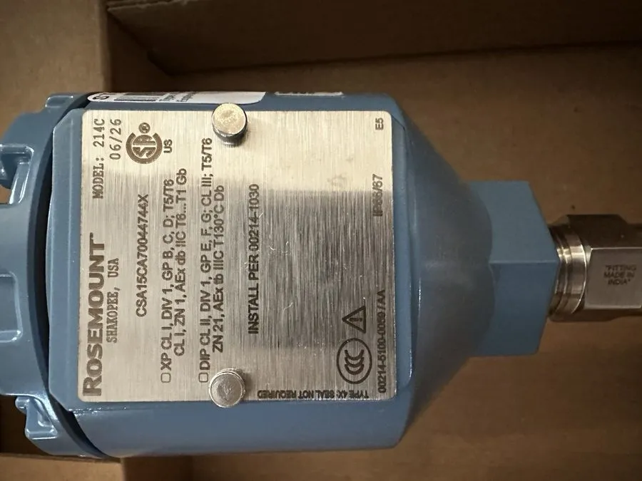 Термопара Rosemount 214C Type K Thermocouple Sensor 214CKS1TSGE0140SLE6AR1 1/2"  — фото лота 2