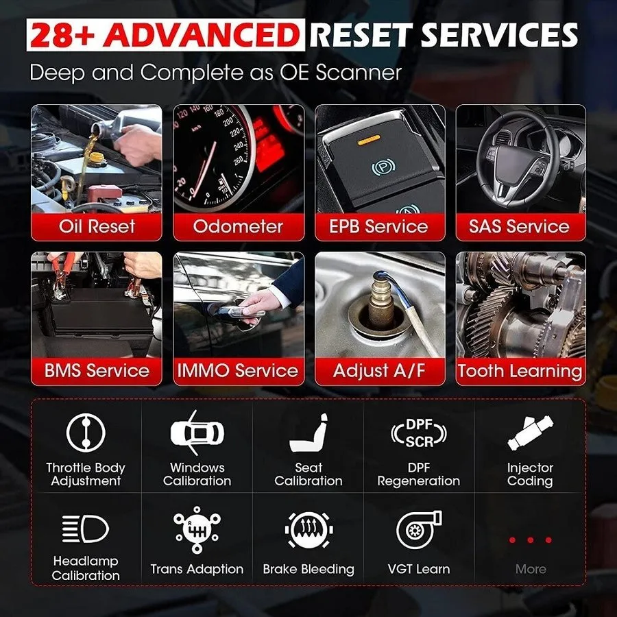 Диагностический сканер AUTEL MK808Z Auto OBD2 Scanner Bidirectional Active Test 