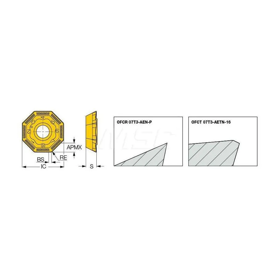 Режущий инструмент Iscar Insert IC28 (OFCT 07T3-AEN)