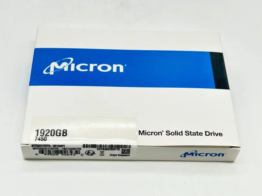 SSD-накопитель Micron 7450 PRO 1.92TB SSD U.3 NVMe PCIe Gen4 x4 MTFDKCC1T9TFR-1B