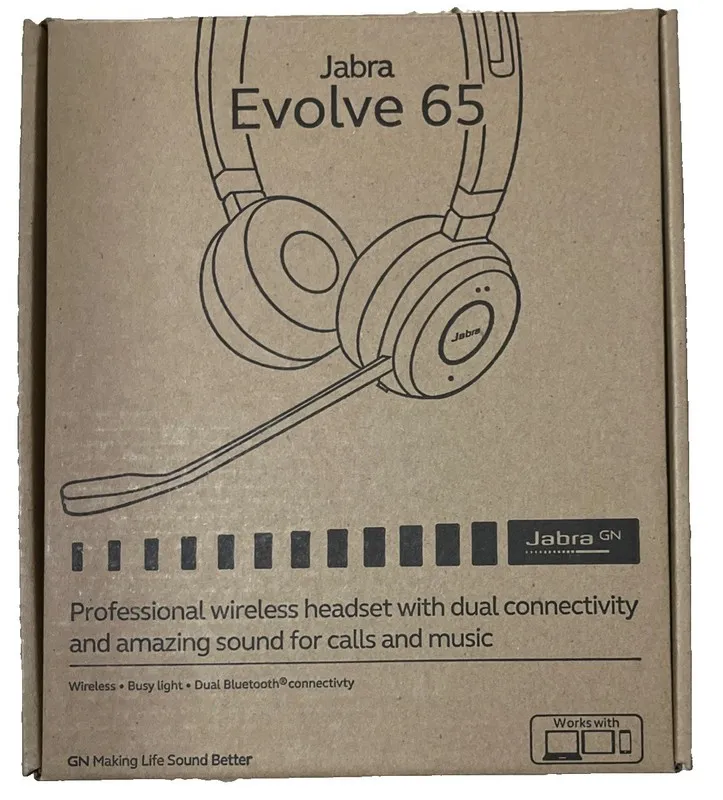 VoIP-шлюз Jabra Evolve 65 MS Stereo Wireless Headset (6599-823-309)
