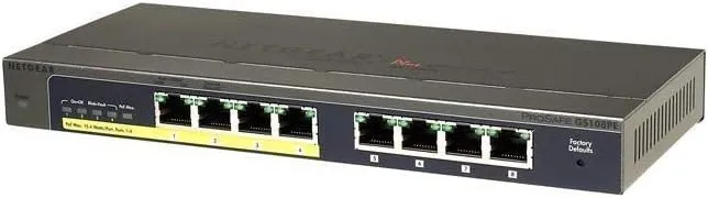 Коммутатор NETGEAR PROSAFE GS108PE V3 8-PORT GIGABIT MANAGED POE SWITCH