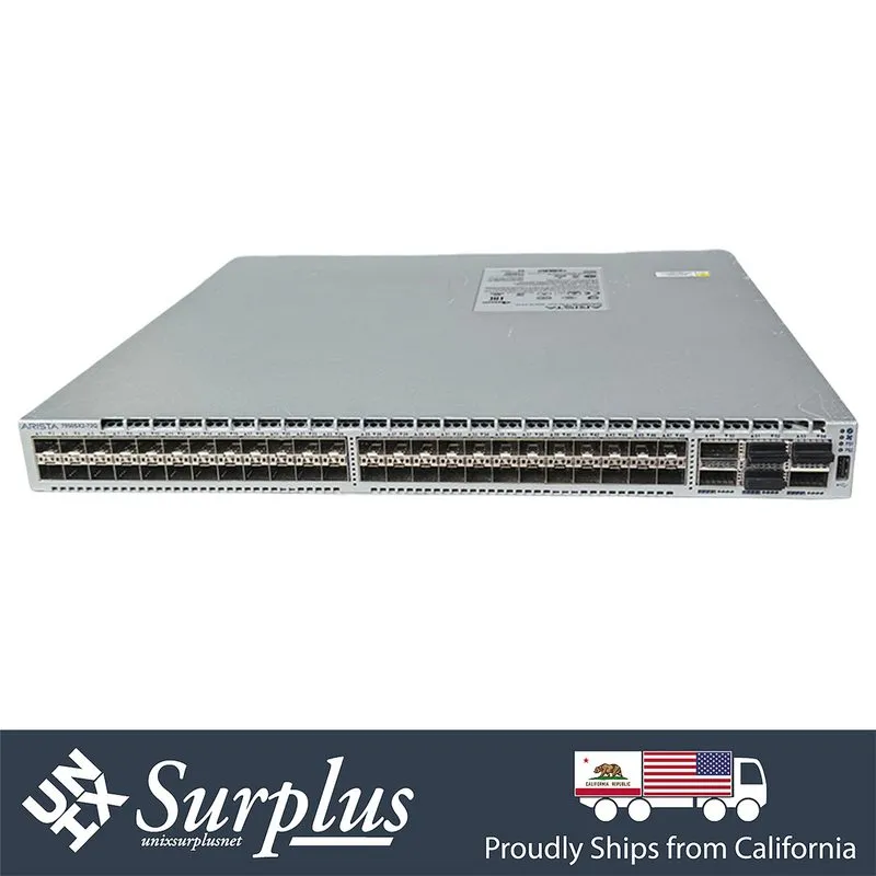 Коммутатор Arista DCS-7050SX2-72Q-R 48 Port 10GB SFP+ 6x 40GB QSFP+ B-F Switch — фото лота 1