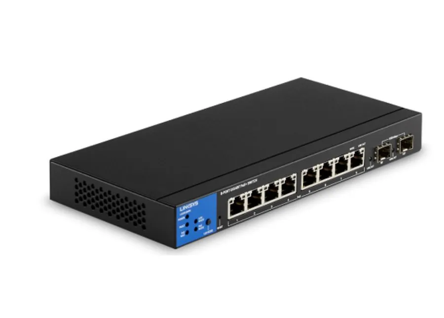 Коммутатор Linksys LGS310MPC 8-Port Managed Gigabit PoE+ Switch 2x 1G SFP 110W T