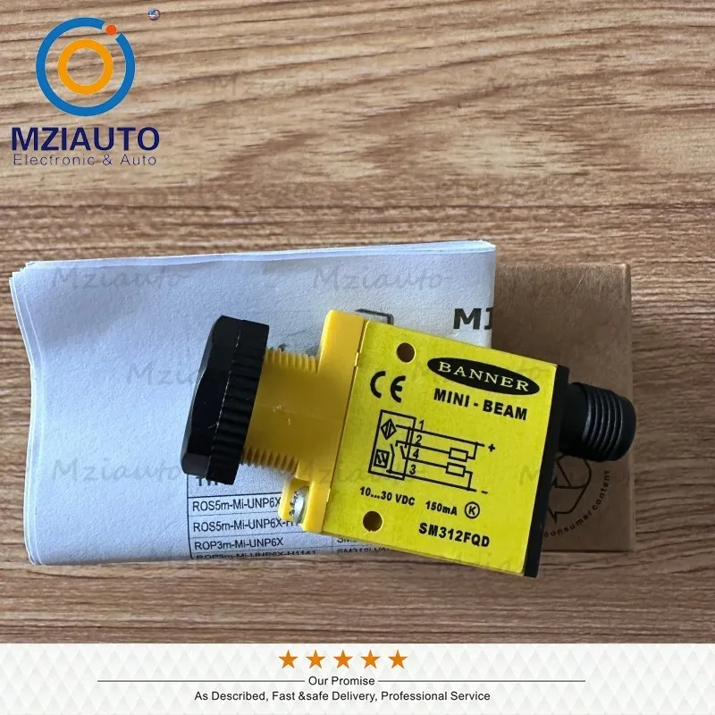 Фотоэлектрический датчик BANNER SM312FQD MINI-BEAM PHOTOELECTRIC SENSOR 10-30VDC