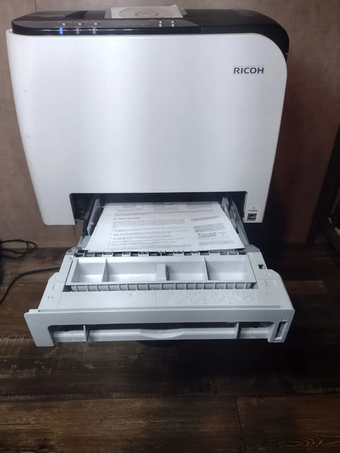 Лазерный принтер Ricoh SP C250DN Color Laser Printer Fully w/ Proof — фото лота 1