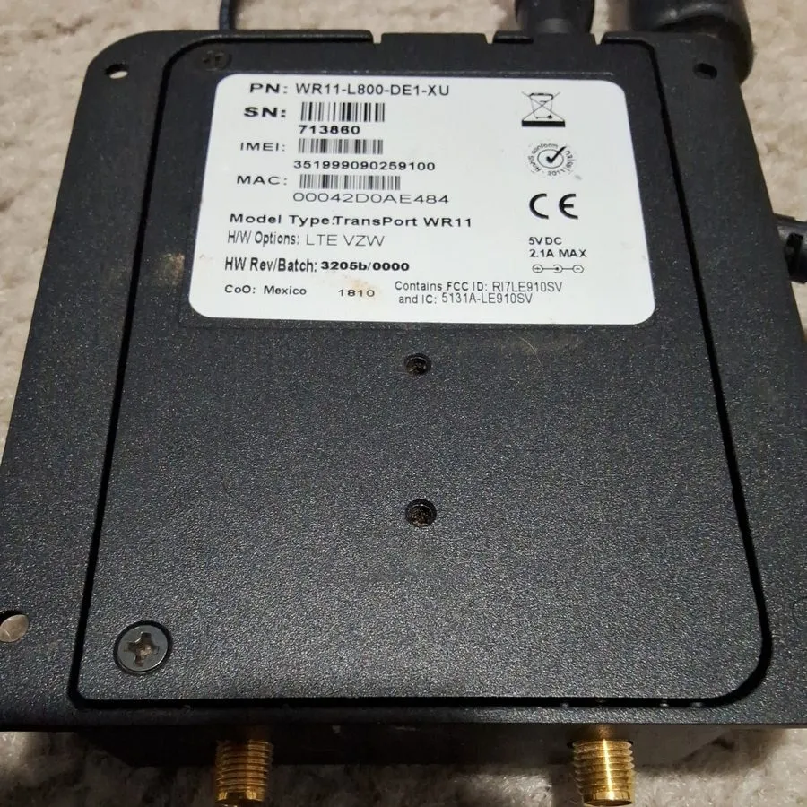 IIoT-устройство BNIN! DIGI TRANSPORT WR11 LTE VZW WR11-L800-DE1-XU — фото лота 2