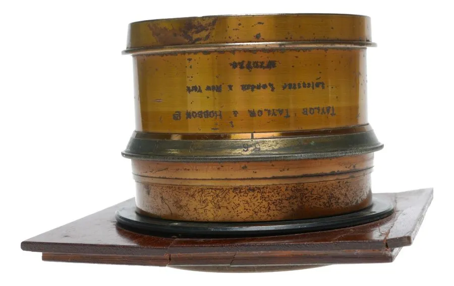 Объектив Cooke 13 inch Series Ivf/5.6 Anastigmat vintage brass lens wood lens bo — фото лота 2