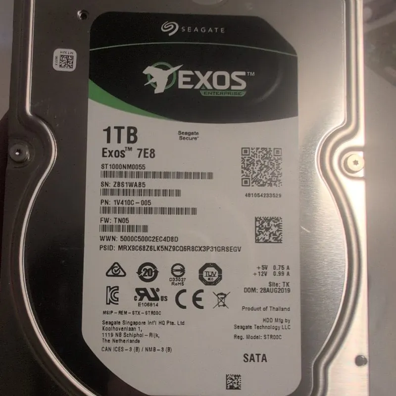 Жёсткий диск Seagate Exos 7E8 1TB ST1000NM000A 7200RPM SATA 128MB 3.5"Desktop Ha — фото лота 4