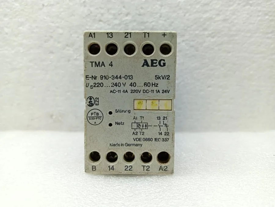 Реле защиты AEG Overload Protection Relay TMA 4 910-344-013 220-240V 4A Industri