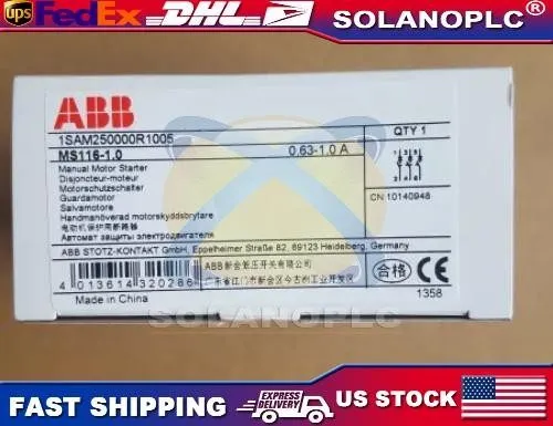 Автоматический выключатель ABB MS116-1.0 (0.63-1.0A) Motor Protection Circuit Br